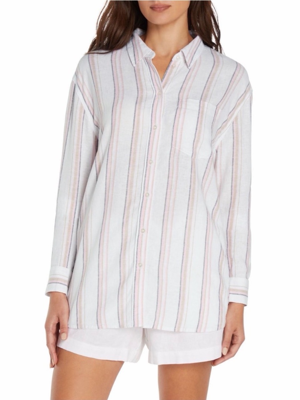 Gay Women's Linen Button-Down Top